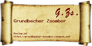 Grundbecher Zsombor névjegykártya